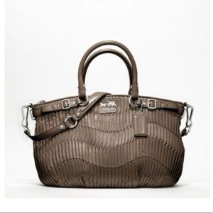 EUC Coach Madison Gathered Leather Sophia Satchel